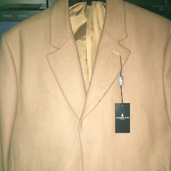 London fog men’s wool trenchcoat - Picture 1 of 5